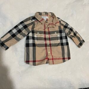 Burberry Kids Plaid Shirt - 6M
